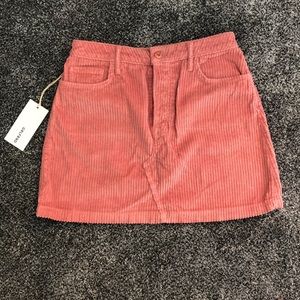 NWT GRLFRND Zamora Corduroy Skirt